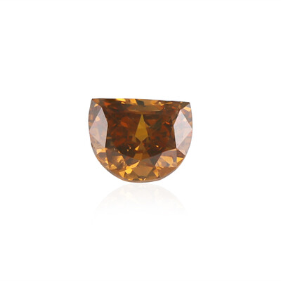 Gemme et Diamant orange SI 0,17 ct