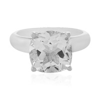 Bague en argent et Topaze blanche