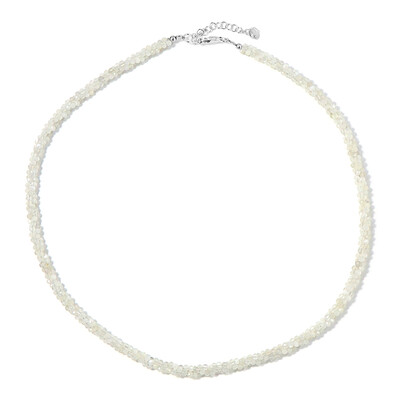 Collier en argent et Pierre de Lune blanche