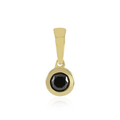Pendentif en or et Diamant noir