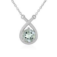 Collier en argent et Améthyste verte