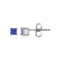 Boucles d'oreilles en argent et Saphir bleu