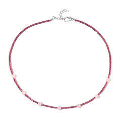 Collier en argent et Quartz rose