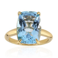 Bague en argent et Topaze bleu ciel