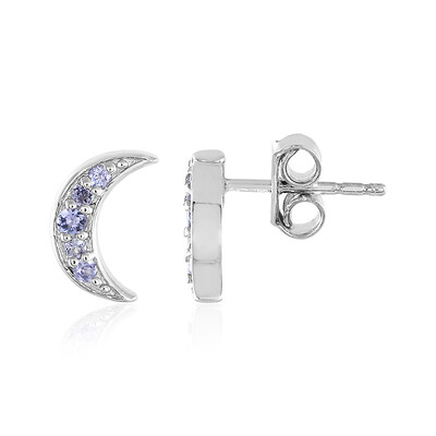 Boucles d'oreilles en argent et Tanzanite