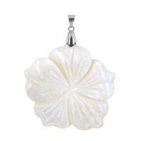 Pendentif en argent et Nacre