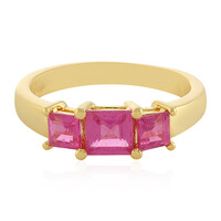 Bague en argent et Saphir rose de Madagascar