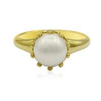 Bague en argent et Perle de culture d'eau douce (TPC)