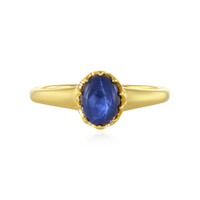 Bague en argent et Saphir étoilé bleu