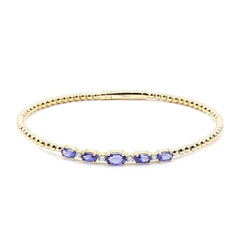 Bracelet en or et Tanzanite AAA (CIRARI)