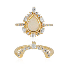 Bague en argent et Opale Welo