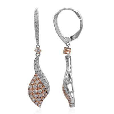 Boucles d'oreilles en or et Diamant rose I1 (CIRARI)