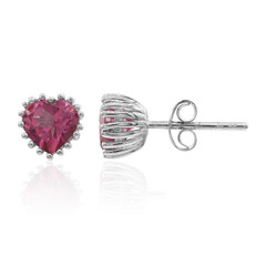 Boucles d'oreilles en argent et Topaze rose