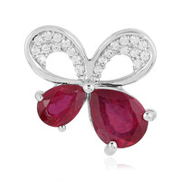 Pendentif en argent et Rubis de Madagascar