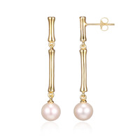 Boucles d'oreilles en argent et Perle de culture d'eau douce