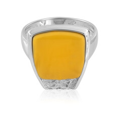 Bague en argent et Ambre baltique