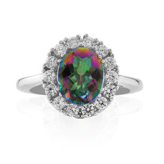 Bague en argent et Quartz mystique