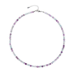 Collier en argent et Fluorite