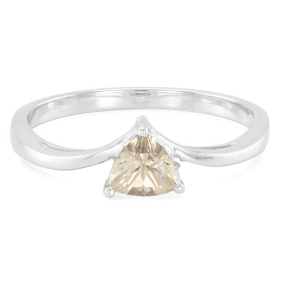Bague en argent et Pierre du Soleil argentée