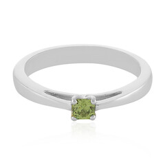 Bague en argent et Grenat Démantoïde
