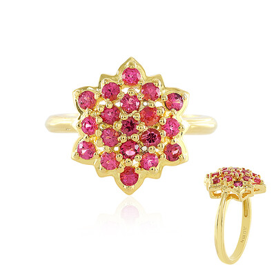 Bague en argent et Spinelle rose