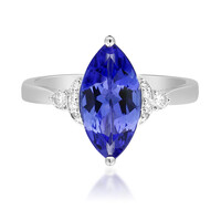 Bague en or et Tanzanite non chauffée (CIRARI)