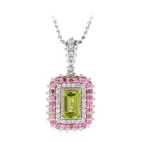 Collier en argent et Péridot (Dallas Prince Designs)