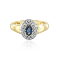 Bague en argent et Saphir bleu