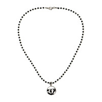 Collier en argent et Spinelle noir (Riya)