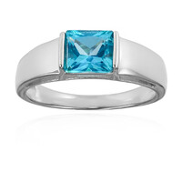 Bague en argent et Topaze Paraiba