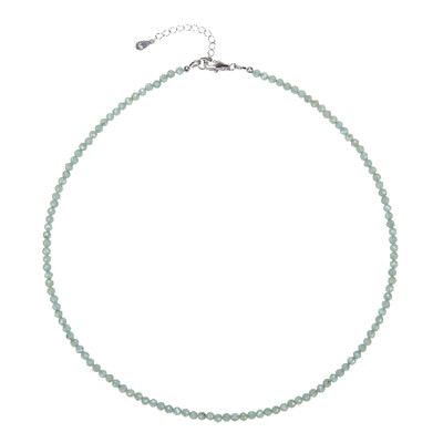 Collier en argent et Apatite verte