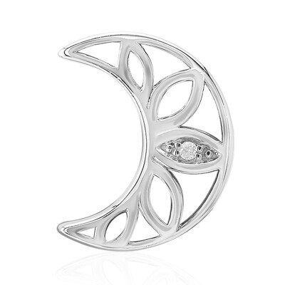 Charm en argent et Diamant SI1 (G) (Annette)