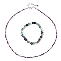 Parure en argent et Fluorite