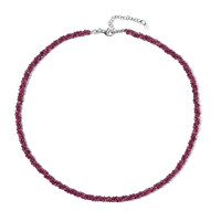 Collier en argent et Rubis
