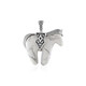 Pendentif en argent et Howlite (Desert Chic)
