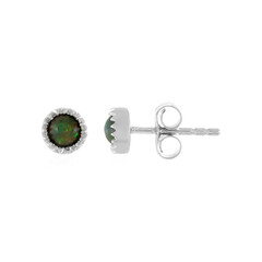 Boucles d'oreilles en argent et Opale Mezezo