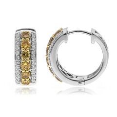 Boucles d'oreilles en or et Diamant orange SI2 (CIRARI)