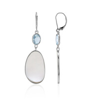 Boucles d'oreilles en argent et Nacre