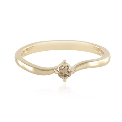 Bague en or et Diamant chocolat SI1