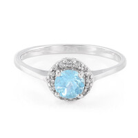 Bague en argent et Apatite bleue