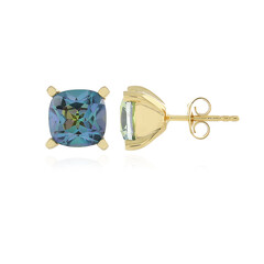 Boucles d'oreilles en argent et Quartz océan