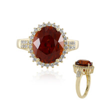 Bague en or et Grenat Hessonite
