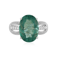 Bague en argent et Fluorite verte