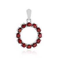 Pendentif en argent et Rubis de Tanzanie