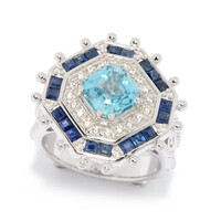 Bague en argent et Zircon de Ratanakiri (Dallas Prince Designs)