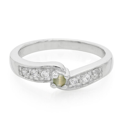 Bague en argent et Alexandrite œil-de-chat