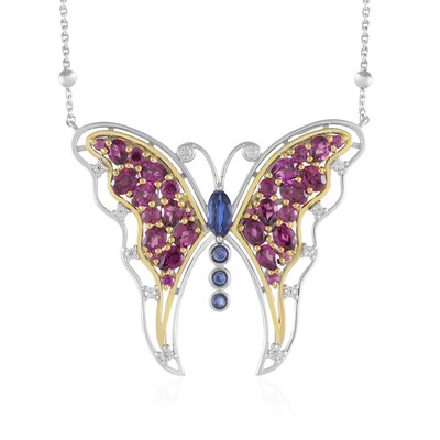 Collier en argent et Grenat Rhodolite (Dallas Prince Designs)