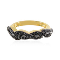 Bague en argent et Spinelle noir