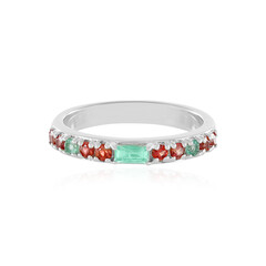 Bague en argent et Emeraude de Russie