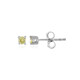 Boucles d'oreilles en argent et Diamant jaune I3